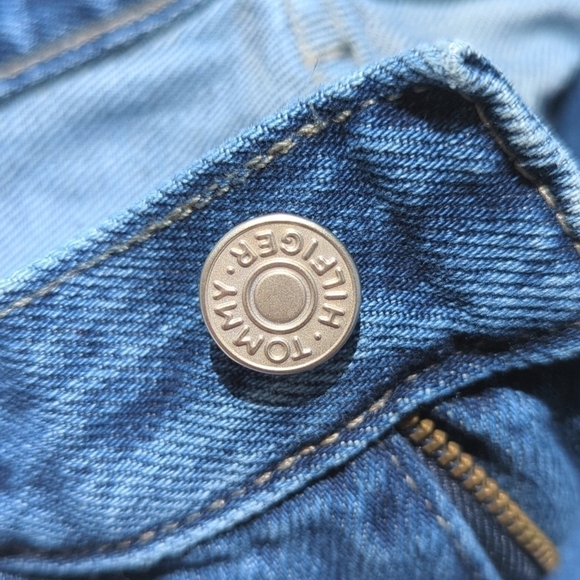 Tommy Hilfiger 2000 Vintage Medium Wash High Waisted Straight Leg Jeans Blue 12 - Picture 11 of 16
